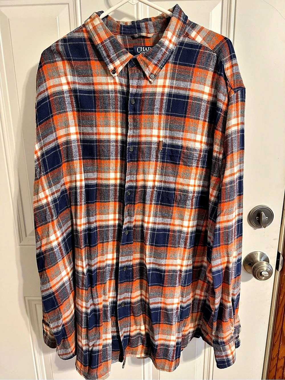 Chaps Men's Plaid Cotton Shirt 3XL